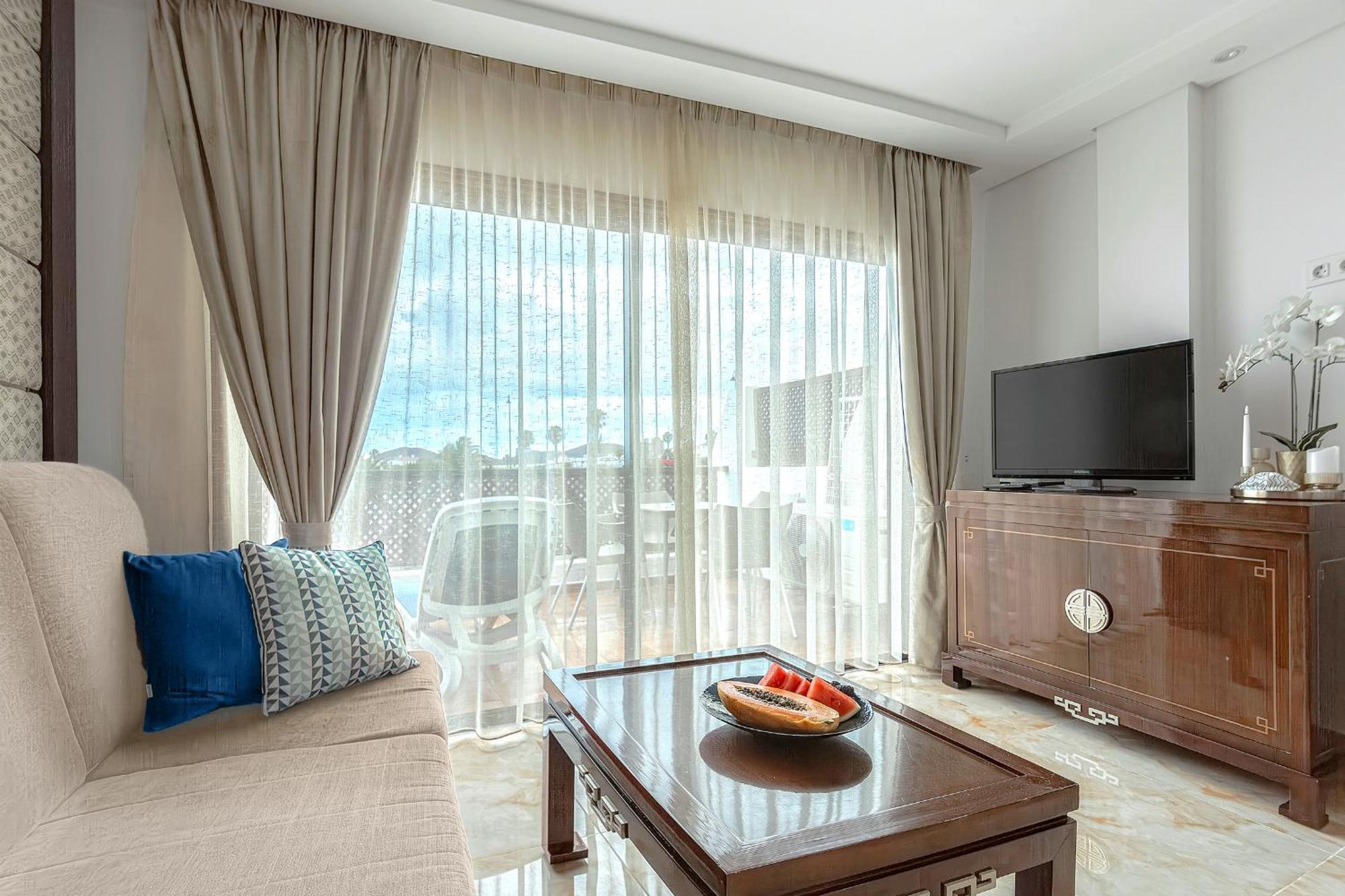 Ocean View Apartment In Albatros Golf Del Sur San Miguel de Abona Eksteriør bilde
